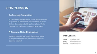 Blue Modern Social Media Presentation - Pagina 5
