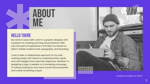 Black and Purple Creative Portfolio - page 2