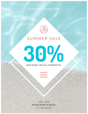 business  Template: Coupon Mode d'été