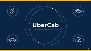 premium  Template: Pitch Deck de Blue Uber