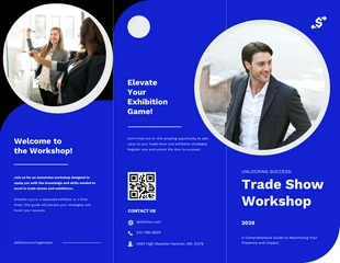 premium  Template: Folheto do Guia de Workshop e Seminário
