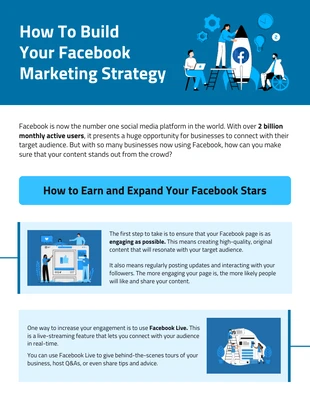 business accessible Template: Modello infografico di Facebook