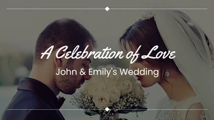 Free  Template: Sage White Apresentação de Casamento