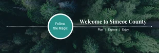 premium  Template: Bannière Twitter pour le tourisme