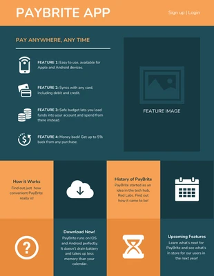 business  Template: الإطار السلكي لتطبيق موقع Orange Online Website
