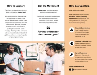 Orange Pastel Fundraising Tri-fold Brochure - Página 2