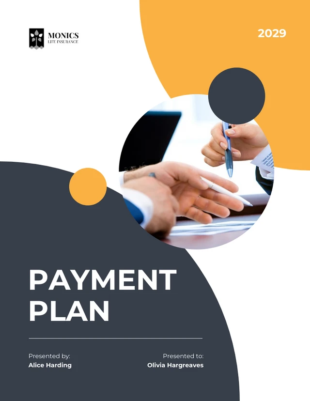 White And Orange Payment Plan - Página 1
