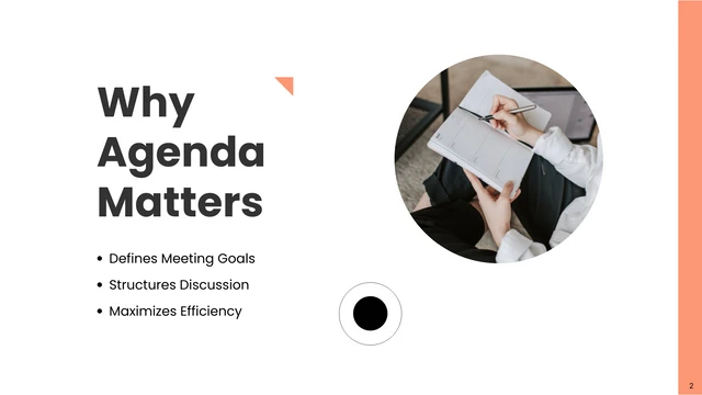 Minimalist Peach Agenda Planning Presentation - Página 2