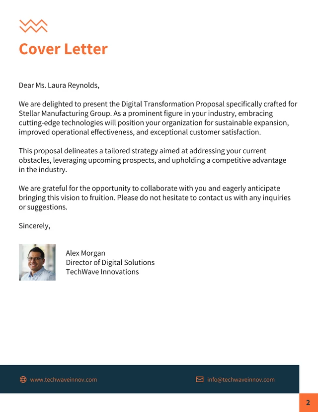 Digital Transformation Proposal Template - صفحة 2