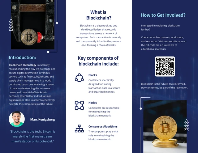 Blockchain Technology Z-Fold Brochure - page 2