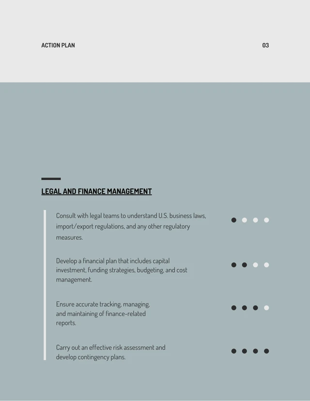 Minimalist Gray Blue Action Plan - Página 3