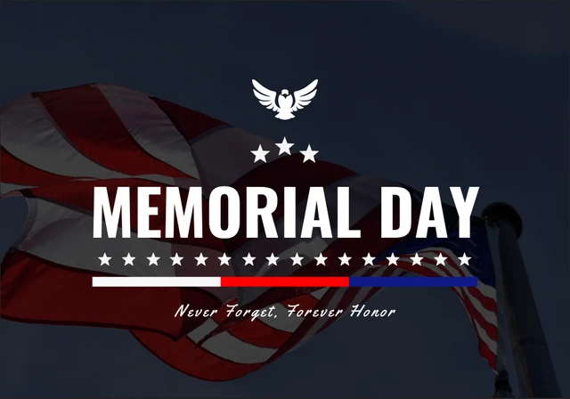 Blue And Red Simple Memorial Veterans Day Card - صفحة 3