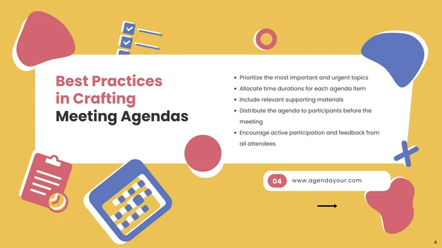 Coloful Simple Shape Agenda Presentation - صفحة 4