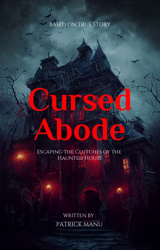 Capa do e-book História de terror em preto e vermelho Template Modelo de Capa de Ebook de História de Terror em Preto e Vermelho