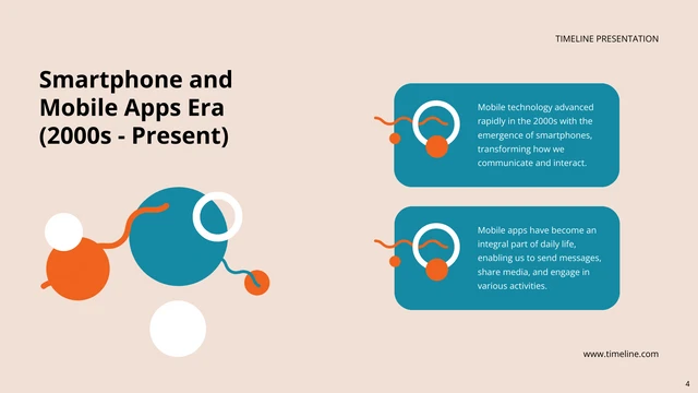 Cream And Orange Simple Timeline Presentation - Seite 4