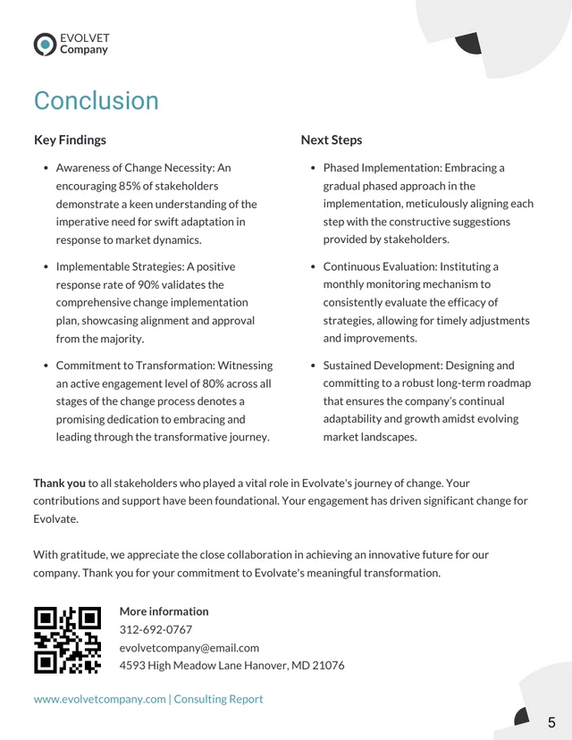 Change Management Consulting Report - page 5
