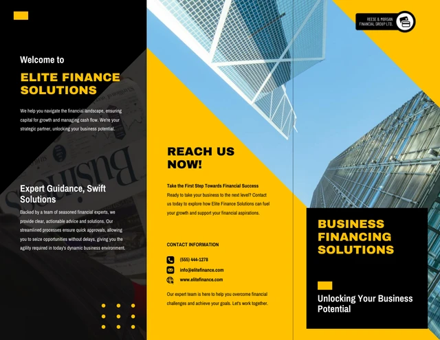 Business Financing Solutions Brochure - Página 1