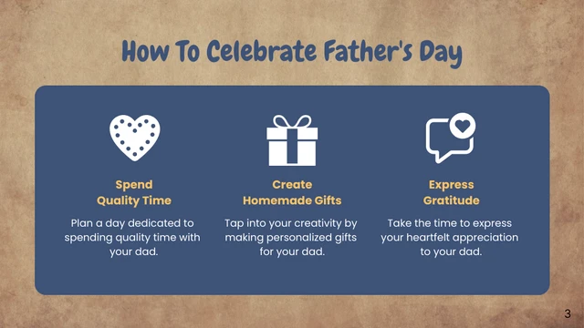 Wood Background Funny Father's Day Presentation - Seite 3