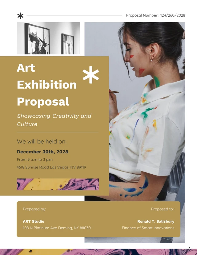 Golden rod art exhibition event proposal - Pagina 1