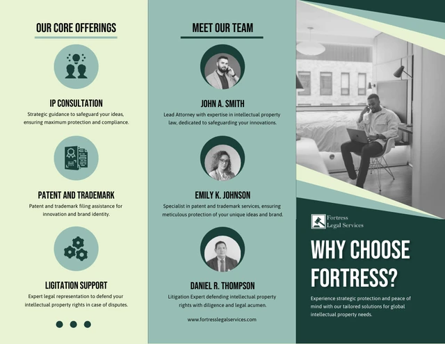Green Intellectual Property Protection Tri-fold Brochure - page 2