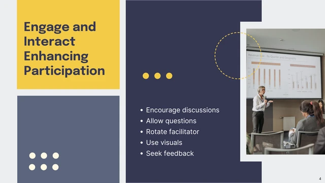 Simple Deep Blue and Yellow Agenda Presentation - Página 4