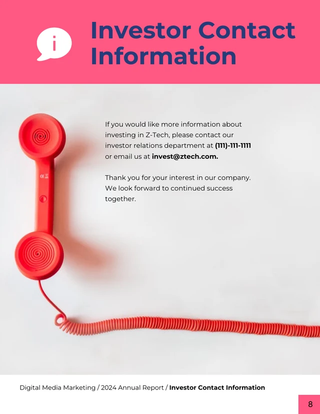 Company Annual Report Template - Página 8