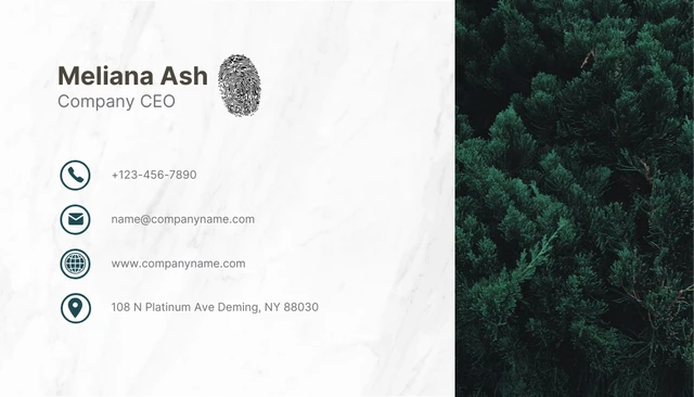 White And Green Modern Texture Professional Creative Business Card - صفحة 2