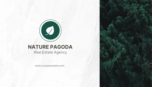 White And Green Modern Texture Professional Creative Business Card - صفحة 1