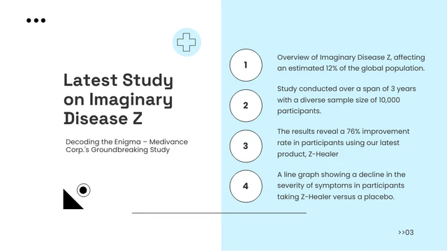Easy Blue Simple Medical Presentation - Página 3
