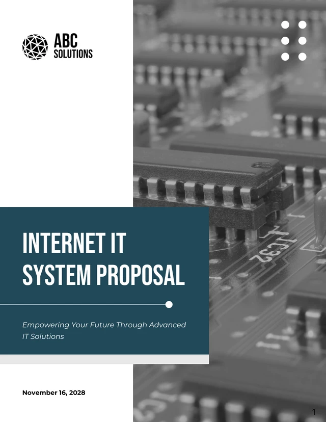 Internal IT System Proposal - Página 1