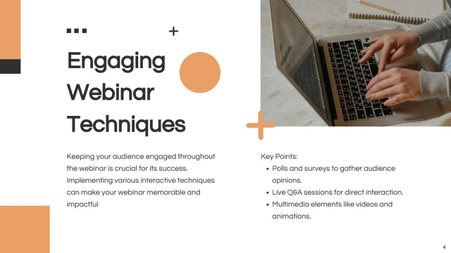 Orange Minimalist Webinar Presentations - Pagina 4