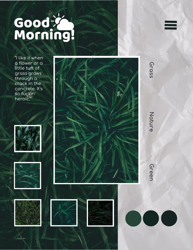 Modernes typografisches Poster mit weißer und grüner Textur Template Moderne typografische Plakatvorlage mit weißer und grüner Textur