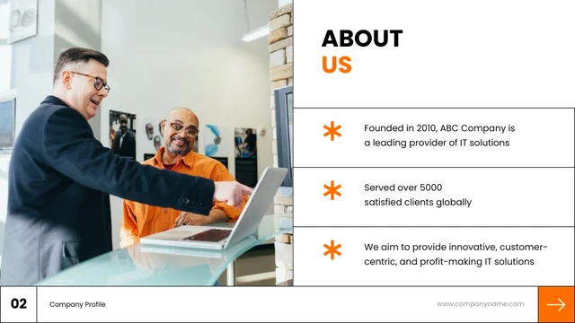 White And Orange Sales Presentation - Pagina 2