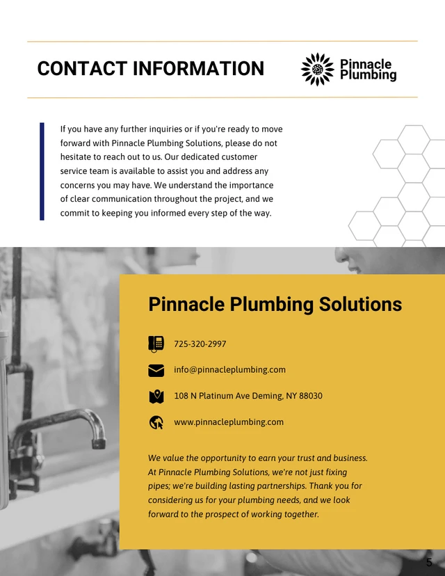 Plumbing Services Proposals - Página 5