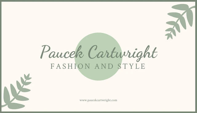 Light Grey And Green Modern Fashion Illustration Loyalty Card - Página 2