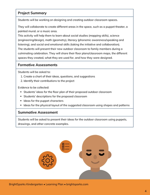 Orange and White Teaching Lesson Plan Template - Pagina 4