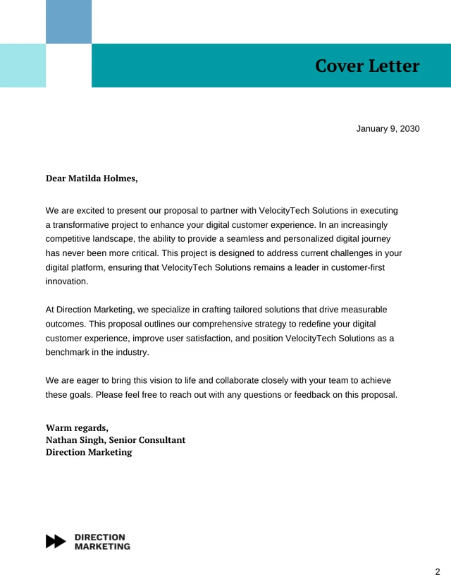 Editable Project Proposal Template - Page 2