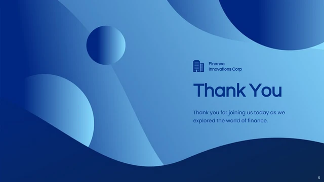 Blue Circle Minimalist Finance Presentation - page 5