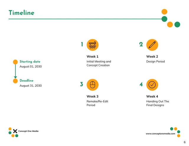 Green and Organge Marketing Proposal Template - صفحة 6