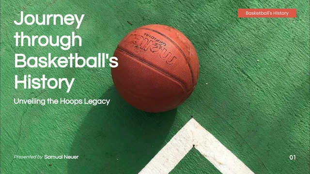 Green Aesthetic Basketball Sports Presentation - Pagina 1