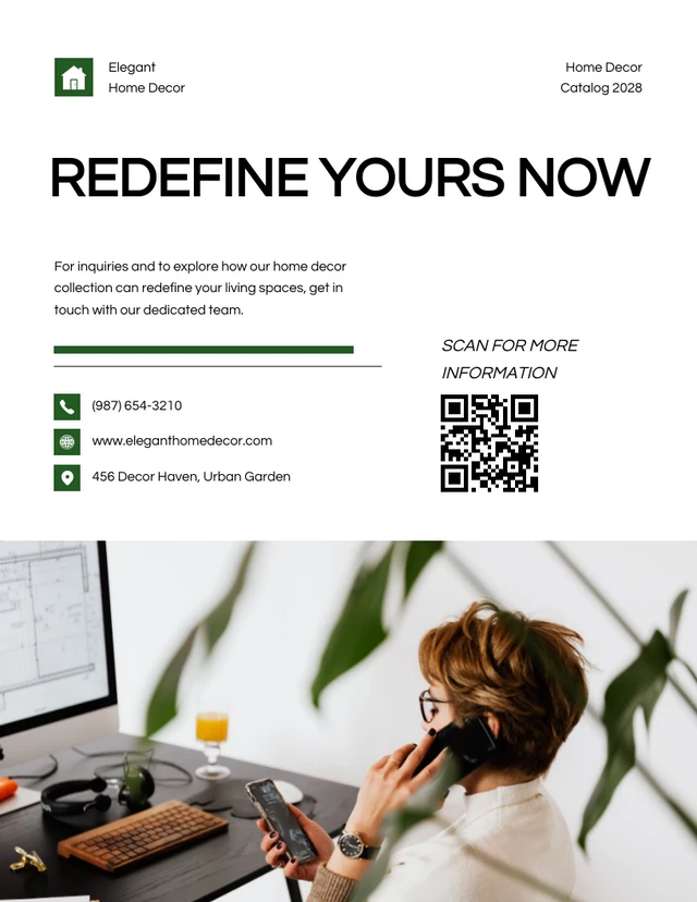Minimalist White and Green Home Decor Catalog - صفحة 3