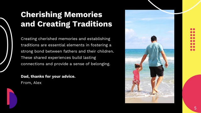 Yellow Colorful Maximalism Aesthetic father's day presentation - Página 5