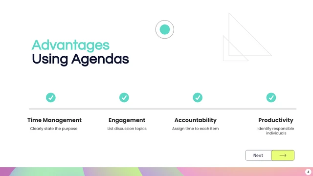 Dark Blue Simple Agenda Presentation - Página 4