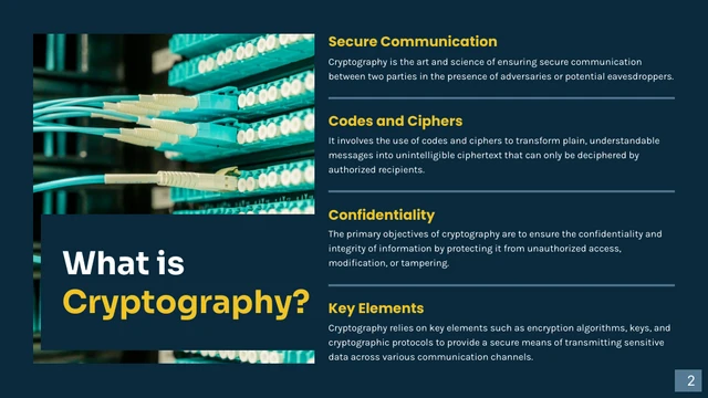 Dark Blue Cryptography Cool Presentation - Pagina 2