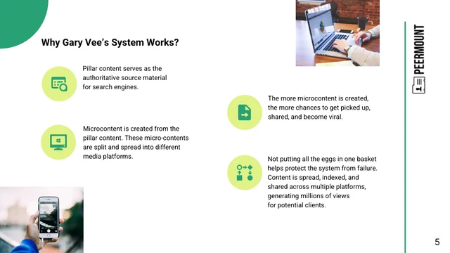 White and Green Marketing Pitch Deck Template - Pagina 5