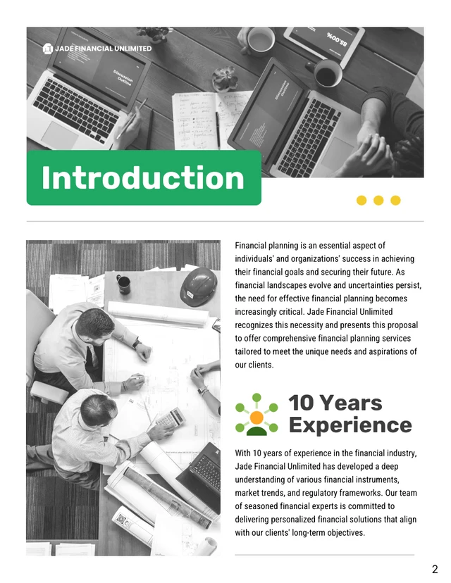 financial planning proposal - Pagina 2