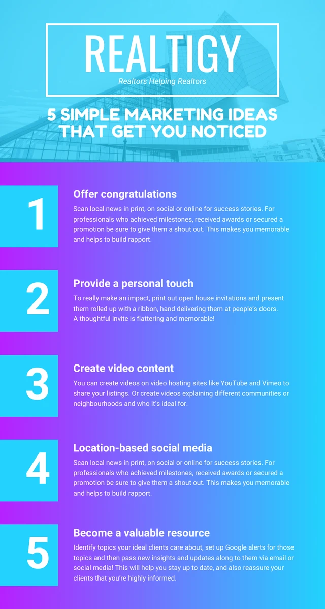 Vibrant Gradient Real Estate Newsletter