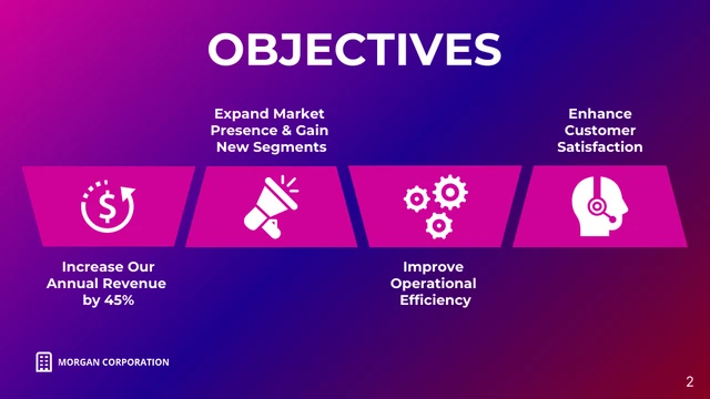Navy And Purple Modern Minimalist Project Professional Presentation - Seite 2