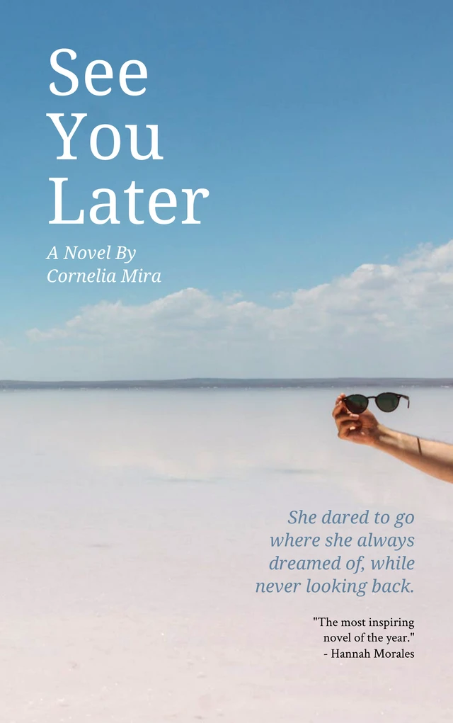 Capa de livro inspiradora com foto simples Template Modelo de capa de livro inspirador com foto simples