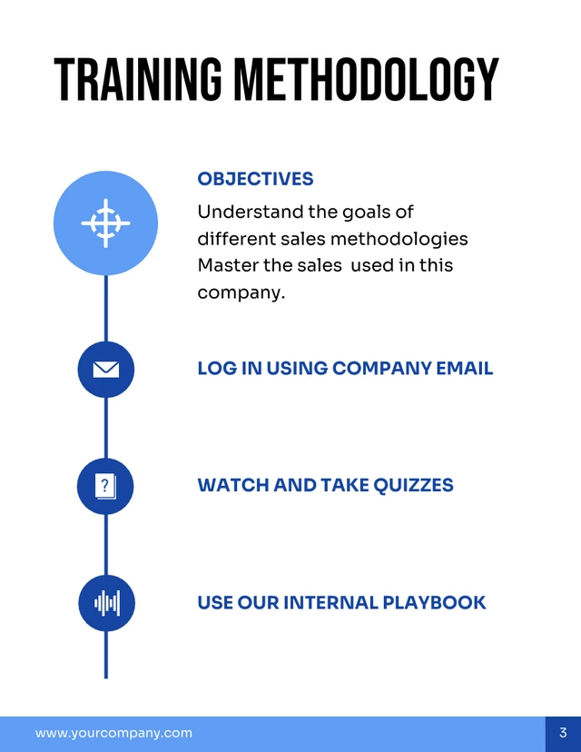 White Blue And Black Minimalist Professional Business Training Plans - Página 4